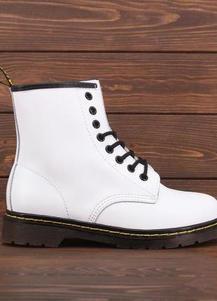 🔥черевики жіночі dr. martens 1460 white5 фото