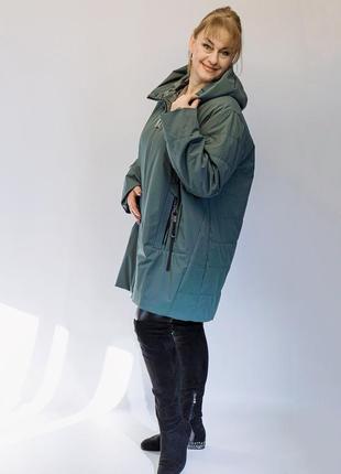 Курточка весна/осень в красивом зеленом цвете (пд-952-w05)