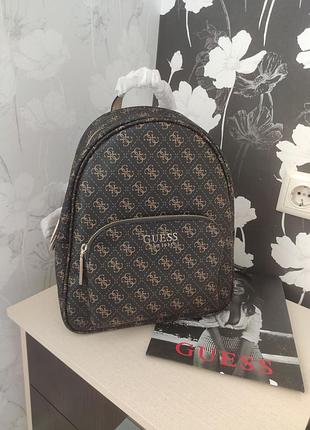 Сумка-рюкзак guess гес коричневий