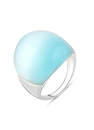 Серебряное кольцо с кошачьим глазом (17см размер) 1956731