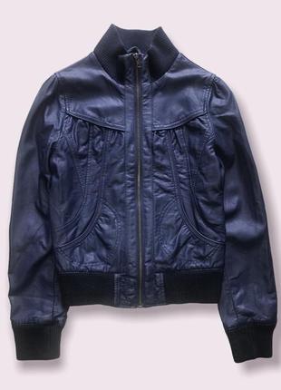 New look / куртка - бомбер / м'яка еко-шкіра / xxs - xs / 152-158-164см