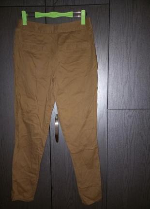 Стильные брюки на защипах 100 % коттон river island. размер 8/36.2 фото