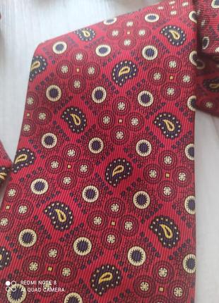 Італійська шовкова краватка harrods. 100% шовк7 фото