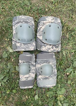 Наколенники+налокотники сша цвет пиксель аку камуфляж acu