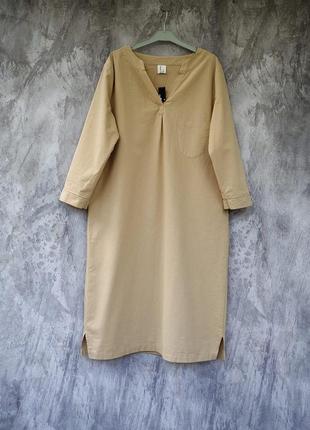Женское стильное платье туника, коттон, жіноча котонова сукня, ориентировочно 46/50р.р., см. замеры