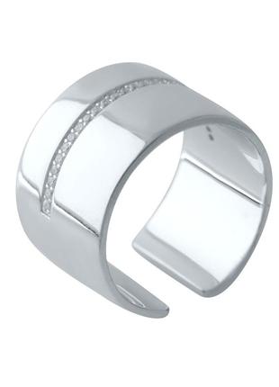 Серебряное кольцо с фианитами (19см размер) 2029496