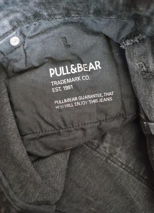 Pull&bear джинси чоловічі чорні джинси рвані чорні джинси чоловічі рвані модні фірма денім денім denim4 фото