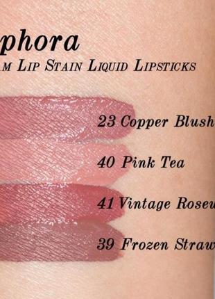 Sephora cream lip stain рідка губна помада для губ сефора 14 , 27 5ml повнорозмір оригінал4 фото