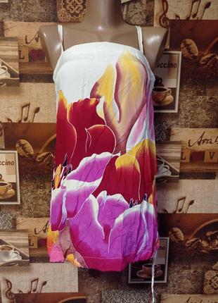 Яскрава шовкова блуза топ h&m,p.xs/s