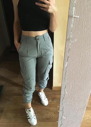 Штани cargo bershka на резинці