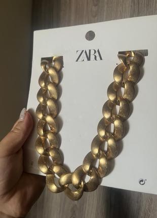 Zara ланцюжок підвіска цепочка золото1 фото