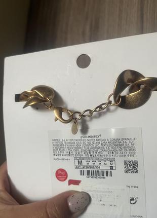 Zara ланцюжок підвіска цепочка золото6 фото