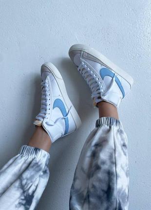 Жіночі кросівки nike blazer mid '77 blue знижка sale | smb