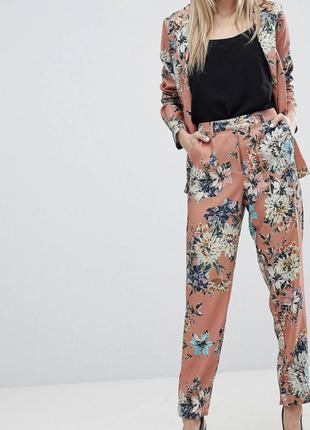 Штани zara квітковий принт