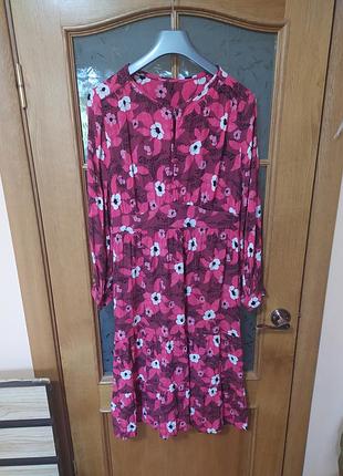 Дуже гарна сукня міді з віскози promod,p. 14-16