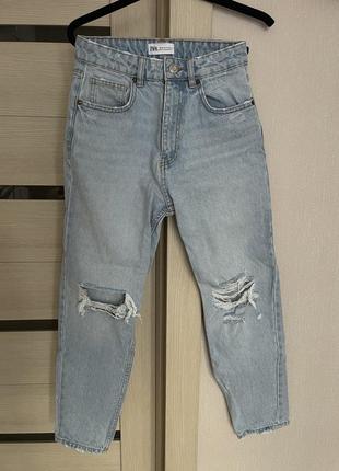 Джинси zara mom