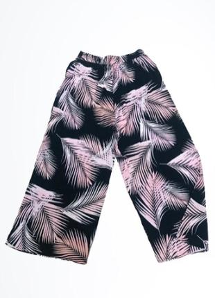 Легкі яскраві широкі штани кюлоти з віскози від dotti 🌻🌿🌷💕