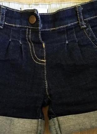 Отличные  джинсовые шорты на девочку 3-6 лет kids