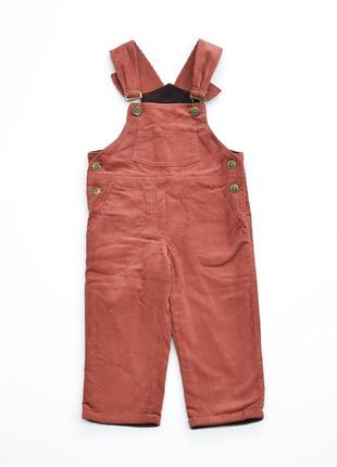 Теплі штани напівкомбінезон на флісі piccolo 86-110