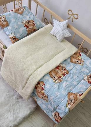 Ковдра овчина + подушка 3