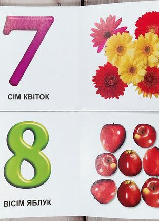 Книжка картонка в долоньку "цифри"