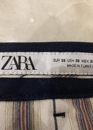 Штани штаны брюки zara сині чоловічі классические6 фото