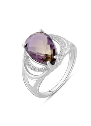 Серебряное кольцо с аметрином nano 3.588ct (17/17.5/18/18.5 см размеры) 2088356