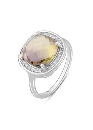 Серебряное кольцо с аметрином nano 3.383ct (17/17.5 см размеры) 2088592