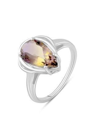 Серебряное кольцо с аметрином nano 2.738ct (18/19.5 см размеры) 2088745