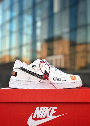 Чоловічі кросівки nike air force 1 low just do it white — цена