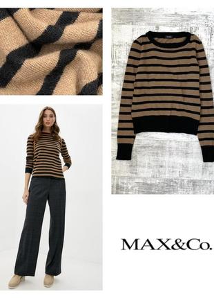 Кашемировый ангоровый свитер джемпер max&co от max mara из вискозы ангора кашемир