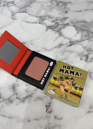 Hot mama ! рум'яна для обличчя 3г thebalm hot mama! shadow/blush3 фото