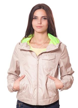 Куртка жіноча вклв002 стильная демисезонная куртка с капюшоном