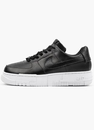 Жіночі кросівки Runner nike air force 1 pixel black white