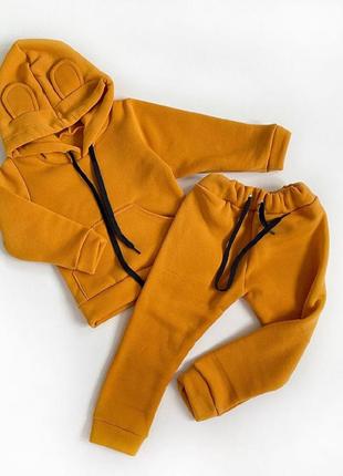 Теплий спортивний костюм на хлопчика і дівчинку. трехнить, фліс