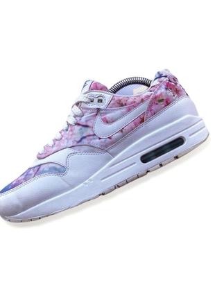 Кроссовки с цветочным принтом nike air max 1 cherry blossom floral 90 95 bw 180 93 classic 97 98 plus tn 96 burst stab 38.5 24.5 см1 фото