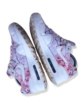 Кроссовки с цветочным принтом nike air max 1 cherry blossom floral 90 95 bw 180 93 classic 97 98 plus tn 96 burst stab 38.5 24.5 см3 фото