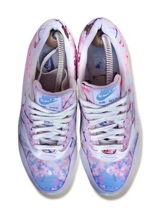 Кроссовки с цветочным принтом nike air max 1 cherry blossom floral 90 95 bw 180 93 classic 97 98 plus tn 96 burst stab 38.5 24.5 см6 фото