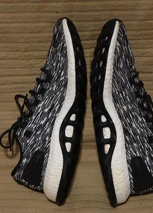 Фирменные меланжевые текстильные кроссовки adidas pure boost oreo glitch bb6280  48 р.7 фото