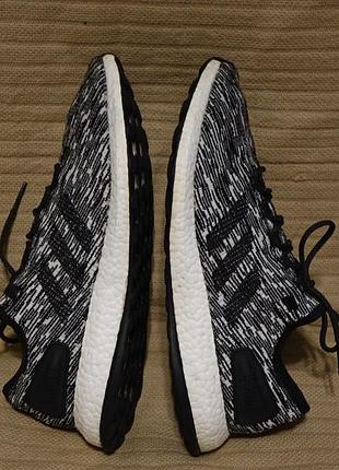 Фірмові меланжеві текстильні кросівки adidas pure boost oreo glitch bb6280 48 р.8 фото