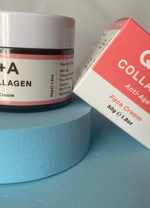 Крем для обличчя з колагеном q+a collagen face cream 50g