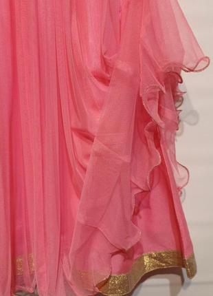 Праздничное платье с фатиновой юбкой (корея).6 фото