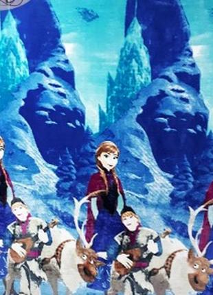 Плед щільний фліс полуторний дитячий 160х210 см frozen фрозен