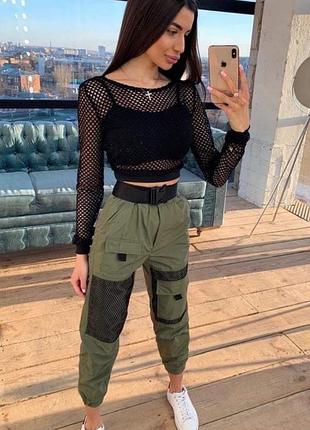 Костюм-трійка, два стрейчевих топа і джоггери 4 кольори dx-7586ве