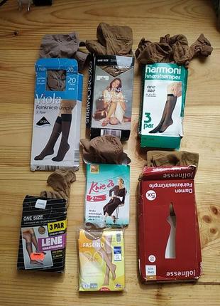 Качественные  тонкие гольфы в бежевых тонах