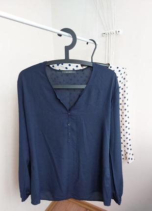 Блуза синього  кольору