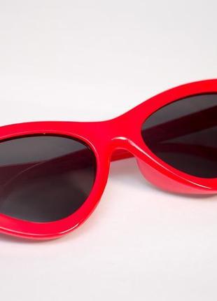 Червоні ретро окуляри red retro glasses2 фото