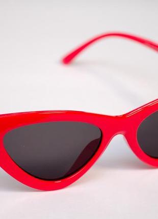 Червоні ретро окуляри red retro glasses3 фото