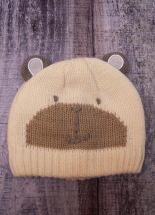 Шапочка з вушками на 3-6 місяців