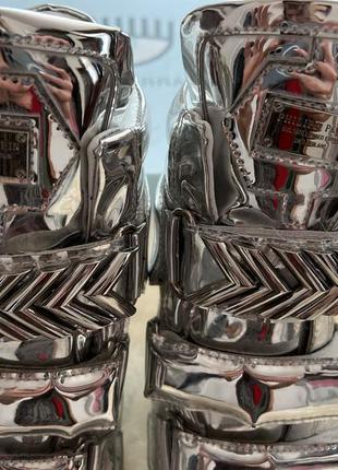 Классные сникерсы philipp plein цвета металлики кроссовки лёгкие и удобные3 фото